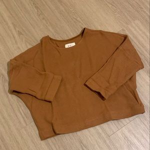 Jamie and the Jones Twill T Sweater in Umber